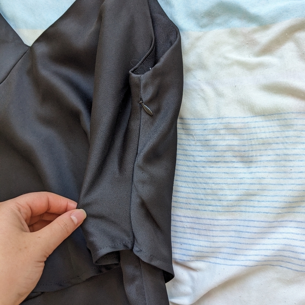 Pink Martini V-Neck Black Dress - Picture 8 of 12
